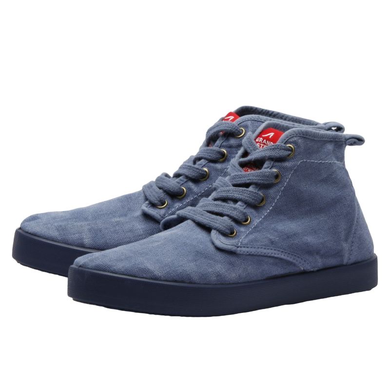 Grand Step Shoes - Adam Hemp Blue, vegane Schuhe