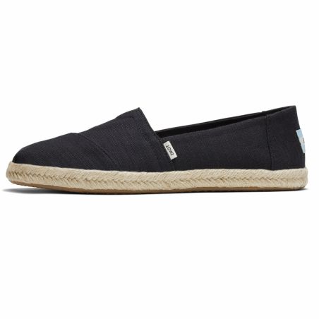 Toms - Black Slubby Woven Apargata, vegane Schuhe