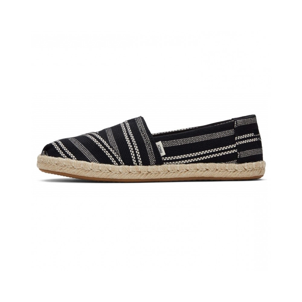 Toms - Black Global Stripe, vegane Schuhe