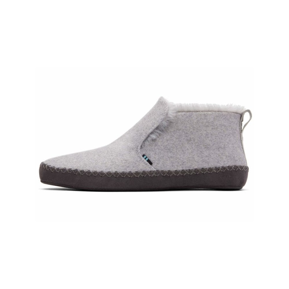 Toms - Nahla Slipper Grey, vegane Hausschuhe