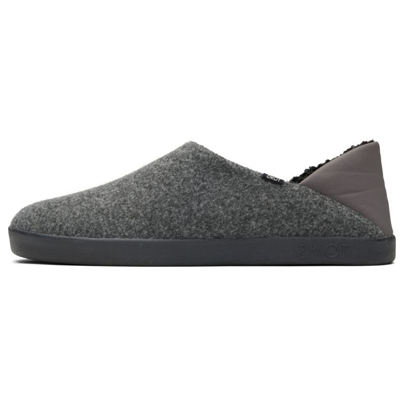 Toms - Ezra Grey Tone Felt, vegane Hausschuhe