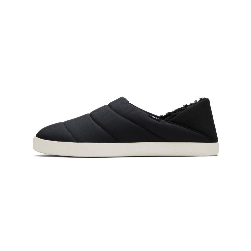 Toms - Ezra Black Ripstop, vegane Hausschuhe