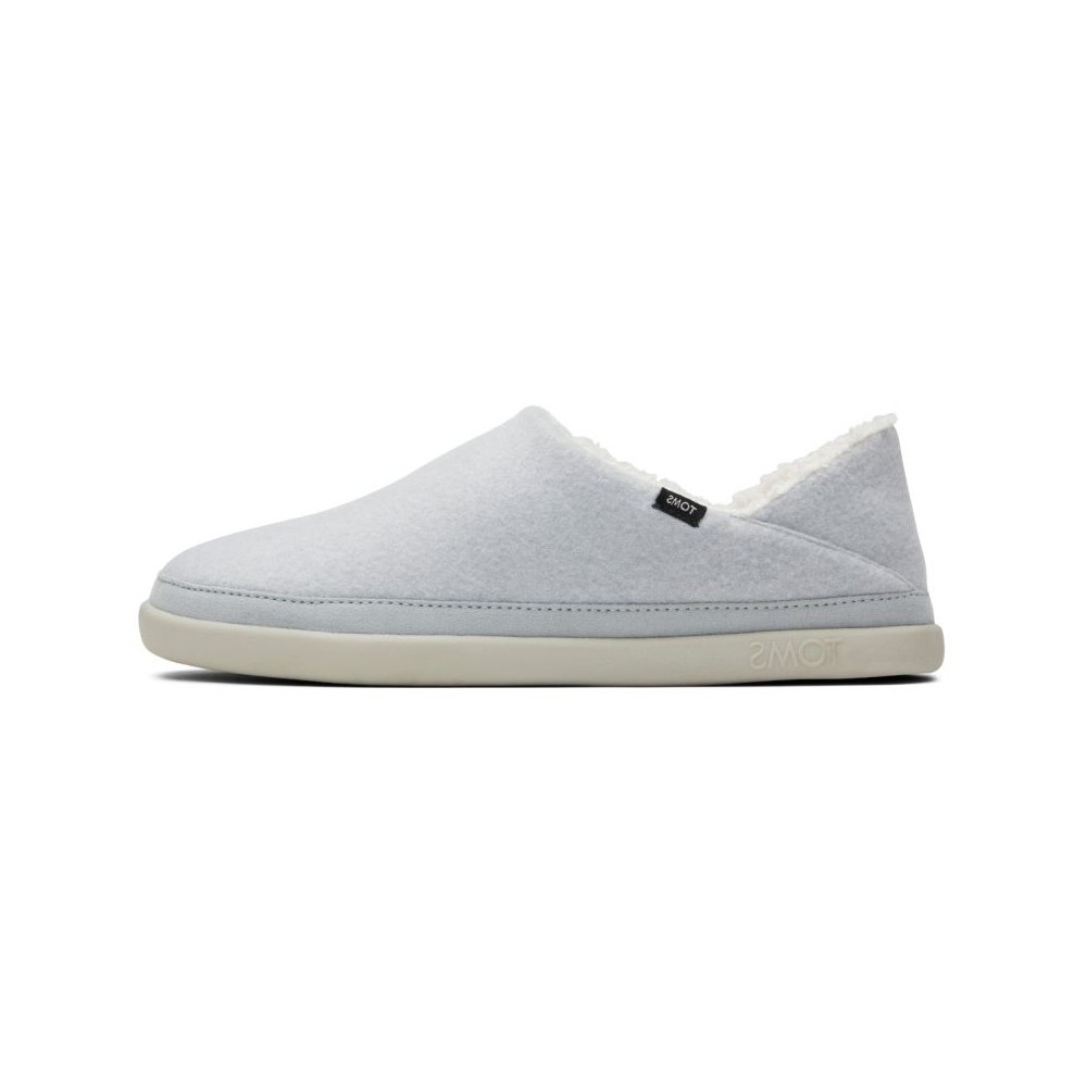 Toms - Mid Grey TwoTone Felt, vegane Hausschuhe