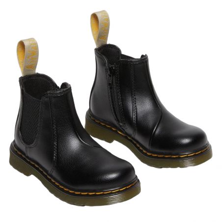 Dr. Martens - 2976 Black Newbury Tumble, veganer Kinderstiefel