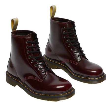 Dr. Martens - 1460 Cherry Red Oxford Rub Off, veganer Stiefel