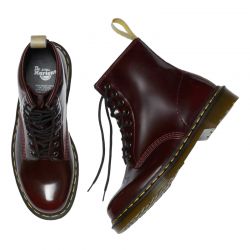 Dr. Martens - 1460 Cherry Red Oxford Rub Off, veganer Stiefel