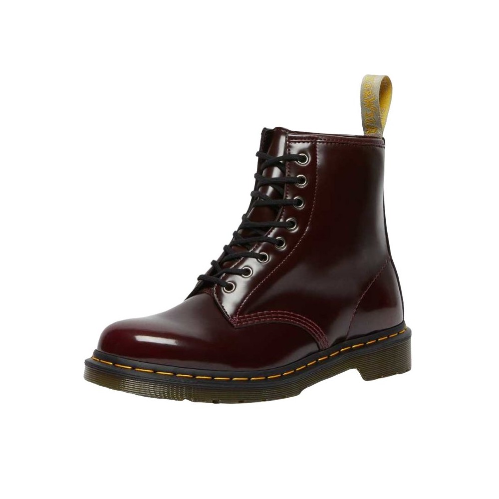 Dr. Martens - 1460 Cherry Red Oxford Rub Off, veganer Stiefel