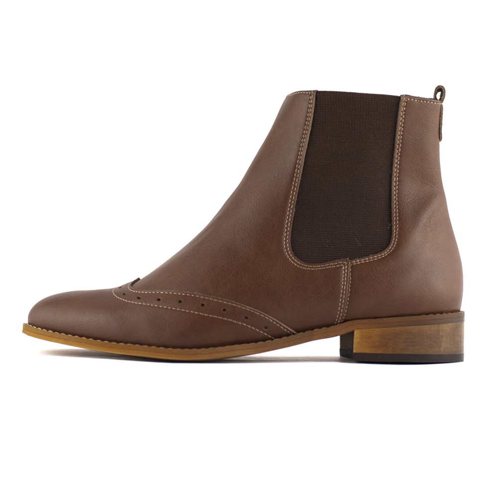 Fairma - Pauli Nut - veganer Chelsea-Boot