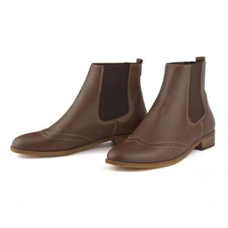 Fairma - Pauli Nut - veganer Chelsea-Boot