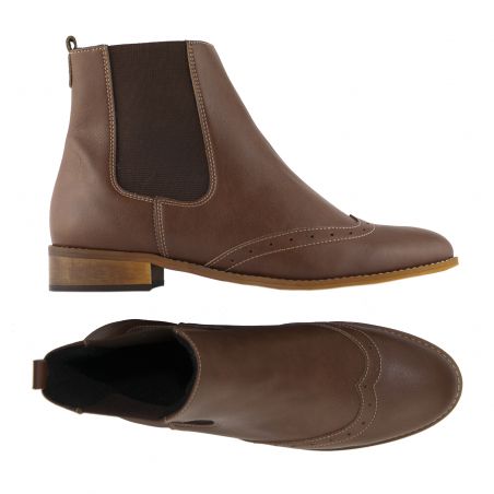 Fairma - Pauli Nut - veganer Chelsea-Boot