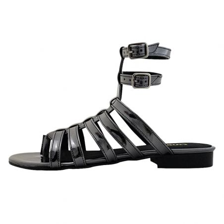 Fair - Gladiator Silver, vegane Sandalen