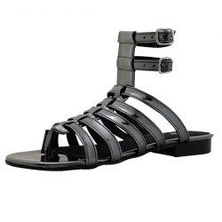 Fair - Gladiator Silver, vegane Sandalen