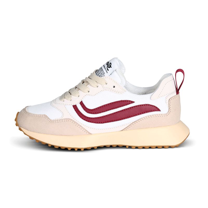 Genesis - Marathon Offwhite / Wine, vegane Schuhe