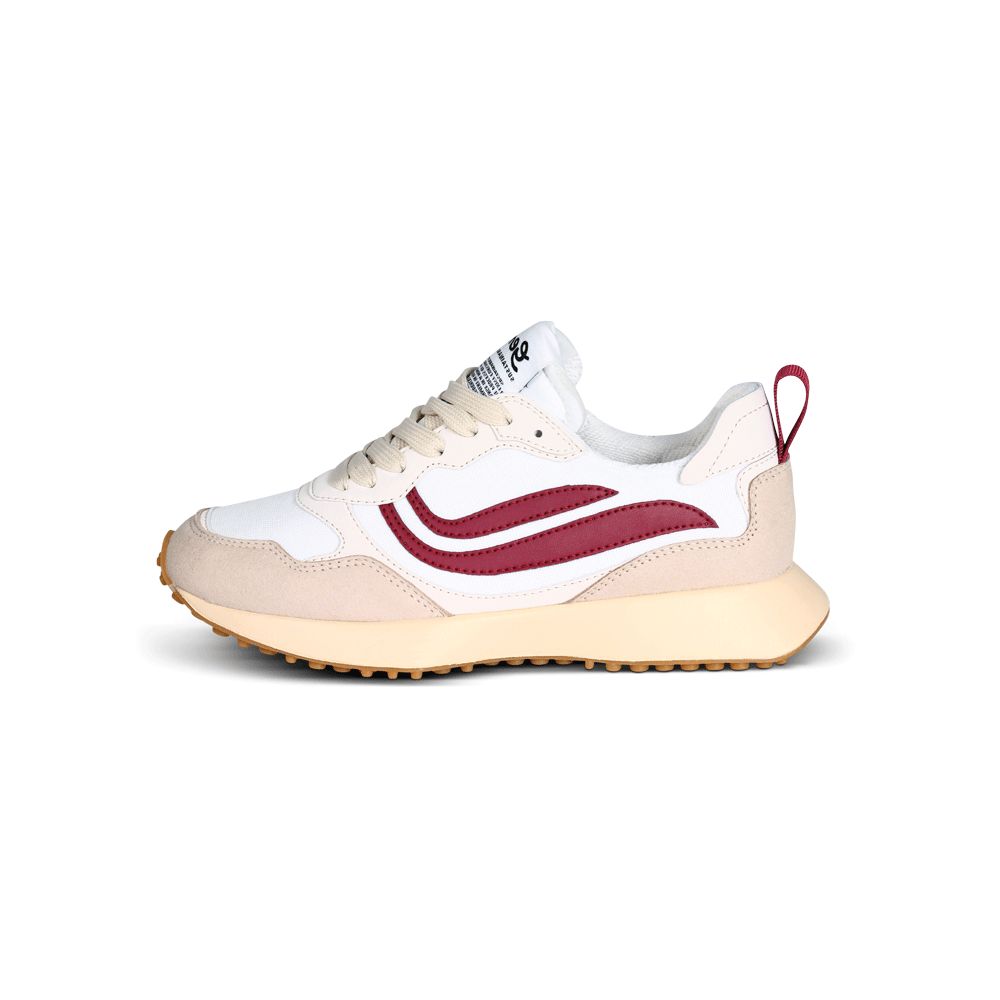 Genesis - Marathon Offwhite / Wine, vegane Schuhe