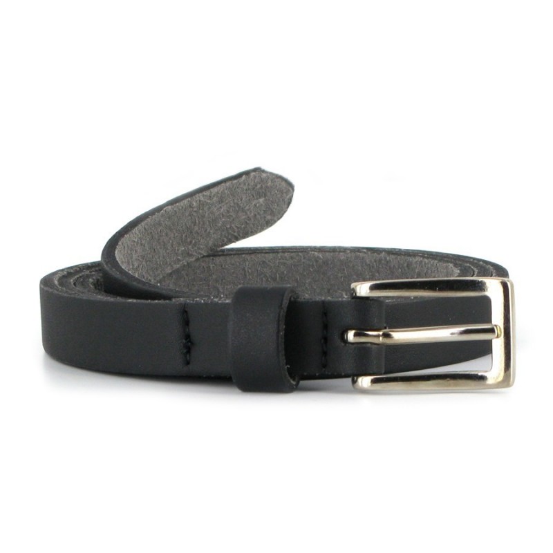 Vegetarien shoes - Skinny Belt black, veganer Gürtel