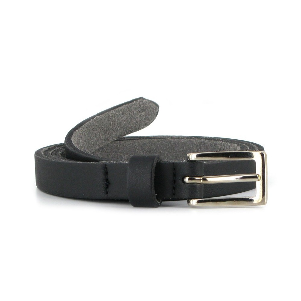 Vegetarien shoes - Skinny Belt black, veganer Gürtel