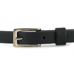 Vegetarien shoes - Skinny Belt black, veganer Gürtel