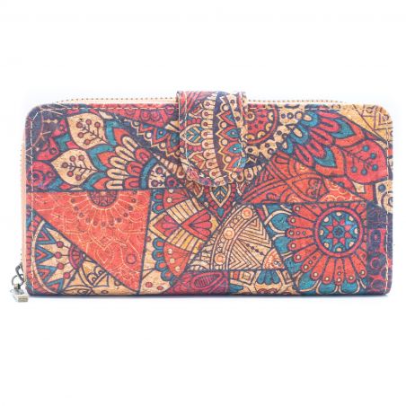 copy of Ethnic Havana pattern, veganes Portemonnaie aus Kork