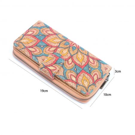 copy of Ethnic Havana pattern, veganes Portemonnaie aus Kork
