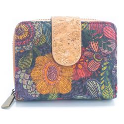 copy of Mini-Flap Printed Wallet, veganes Portemonnaie aus Kork
