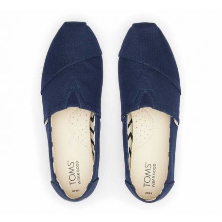Toms - Navy Cotton Alpargata, vegane Schuhe