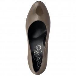 Bella Storia - Dorothy Cappuccino Patent Dekollete, vegane Pumps