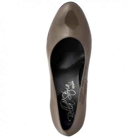 Bella Storia - Dorothy Cappuccino Patent Dekollete, vegane Pumps