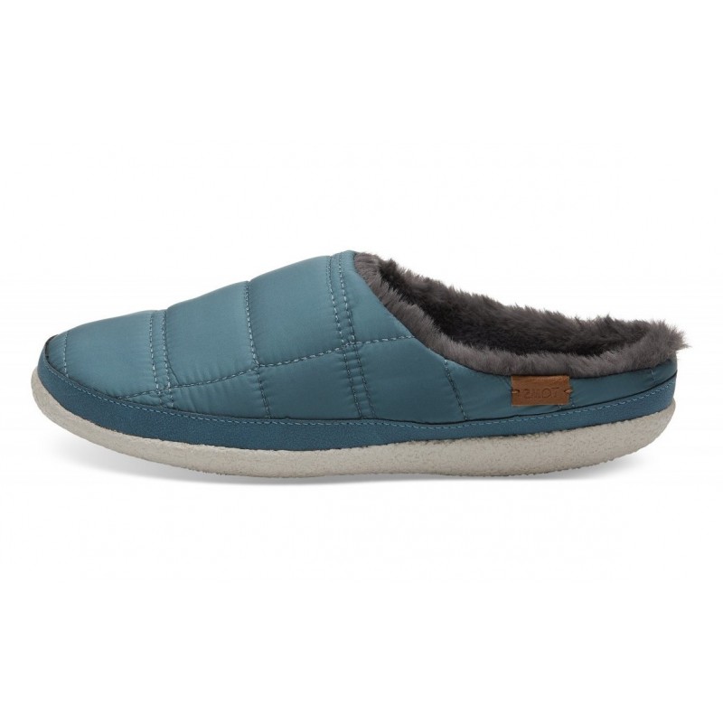 Toms - Stellar Blue Quilted Slipper, vegane Hausschuhe