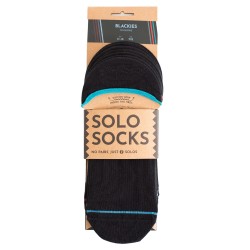 Vegane Socken von Solosocks - Blackies Duo No-Shows