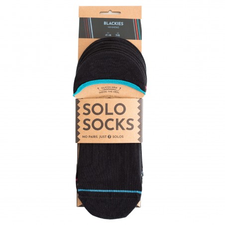 Vegane Socken von Solosocks - Blackies Duo No-Shows