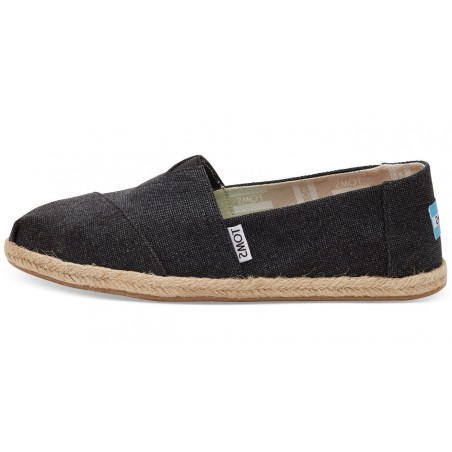 Vegane Schuhe von Toms - Black Washed Classics für Damen