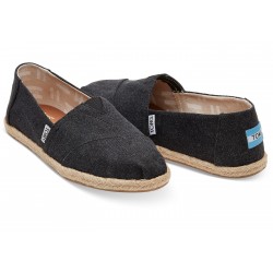 Vegane Schuhe Toms - Black Washed Classics für Damen