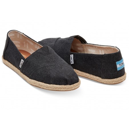 Vegane Schuhe Toms - Black Washed Classics für Damen