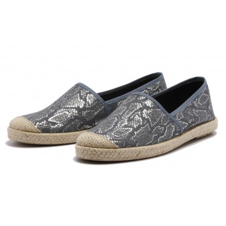 Vegane Schuhe von Grand Step Shoes - Evita Plain Met Snake Navy