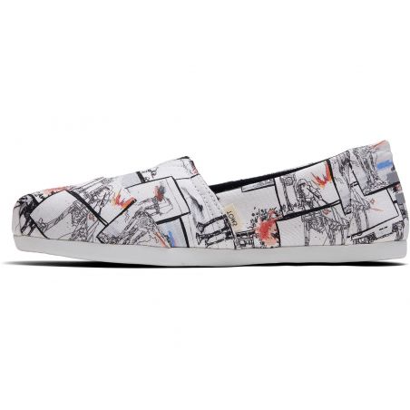 Vegane Schuhe von Toms - White StarWars Print Alpargata