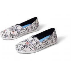 Vegane Schuhe von Toms - White StarWars Print Alpargata