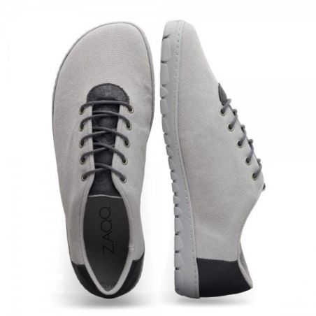 Zaqq - vegane Barfußschuhe "Qaro Black/Grey"