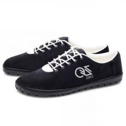 Zaqq - vegane Barfußschuhe "Qaro Black/White"