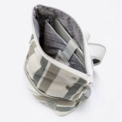 Miomojo - Essential Backpack Stripes Grey, vegane Fair-Trade Tasche
