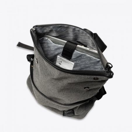 Miomojo - Leonardo Backpack Grigio, veganer Rucksack