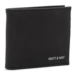 Matt & Nat - Rubben Canvas Black, veganes Portemonnaie