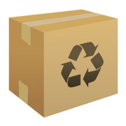 Von uns recycelter Karton