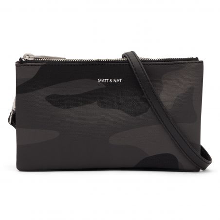 Matt & Nat - Triplet Crossbody Black, vegane Tasche