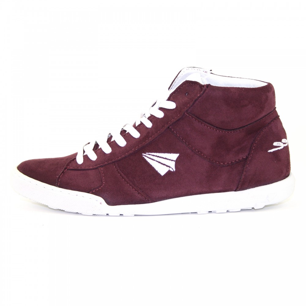 Be Free - veganer Sneaker High-Cut Bordo