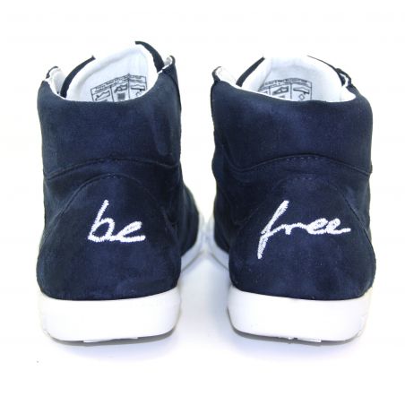 Be Free - veganer Sneaker High-Cut Navy