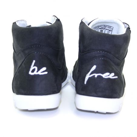 Be Free - veganer Sneaker High-Cut Dark Grey