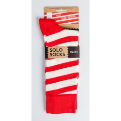 Solosocks - Candy Cane Pairs, vegane Socken