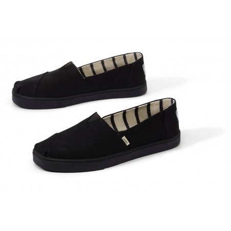 Vegane Schuhe von Toms - Black Cupsole Alpargata